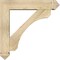 Ekena Millwork Legacy Arts and Crafts Rough Sawn Bracket w/ Offset Brace, Douglas Fir, 6"W x 26"D x 26"H BKT0604X26X26LEC03RDF - alternate 2